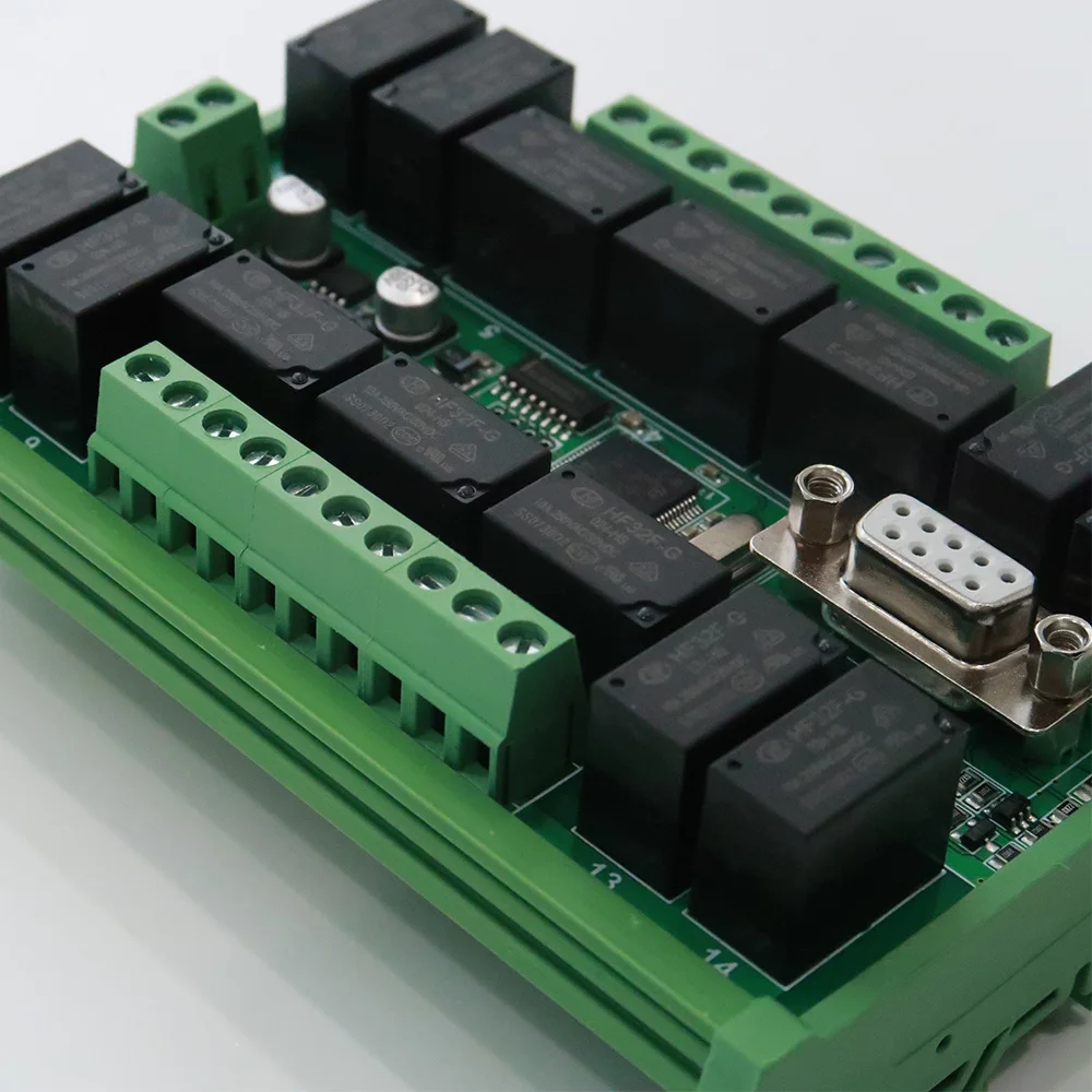 12DI 12DO RS485 протокол MODBUS RTU коммуникационная плата Транзистор Реле выход цифровой входной модуль промышленная плата управления