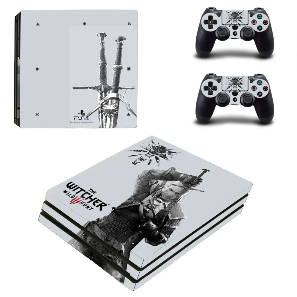 

The Witcher 3 Wild Hunter PS4 Pro Skin Sticker Decal Vinyl for Sony Playstation 4 Console and 2 Controllers PS4 Pro Skin Sticker