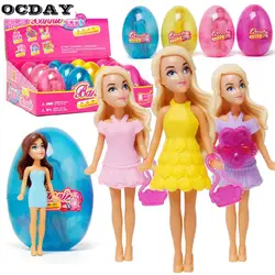 OCDAY куклы с сюрпризом Playhouse яйцо мяч куклы игрушечные лошадки обувь для девочек Магия красивое платье изменить костюм Ролевые игры рис