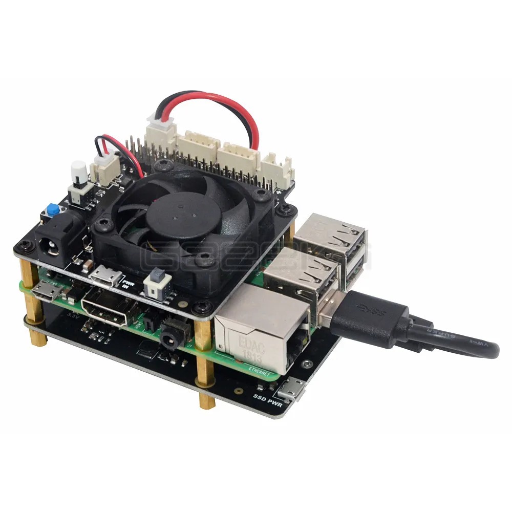 GeeekiPi X870 M.2 NVMe SSD Щит Плата расширения 2280/2260/2242/2230 для Raspberry Pi 1 B +/2 B/3 +/4 ROCK64 Banana