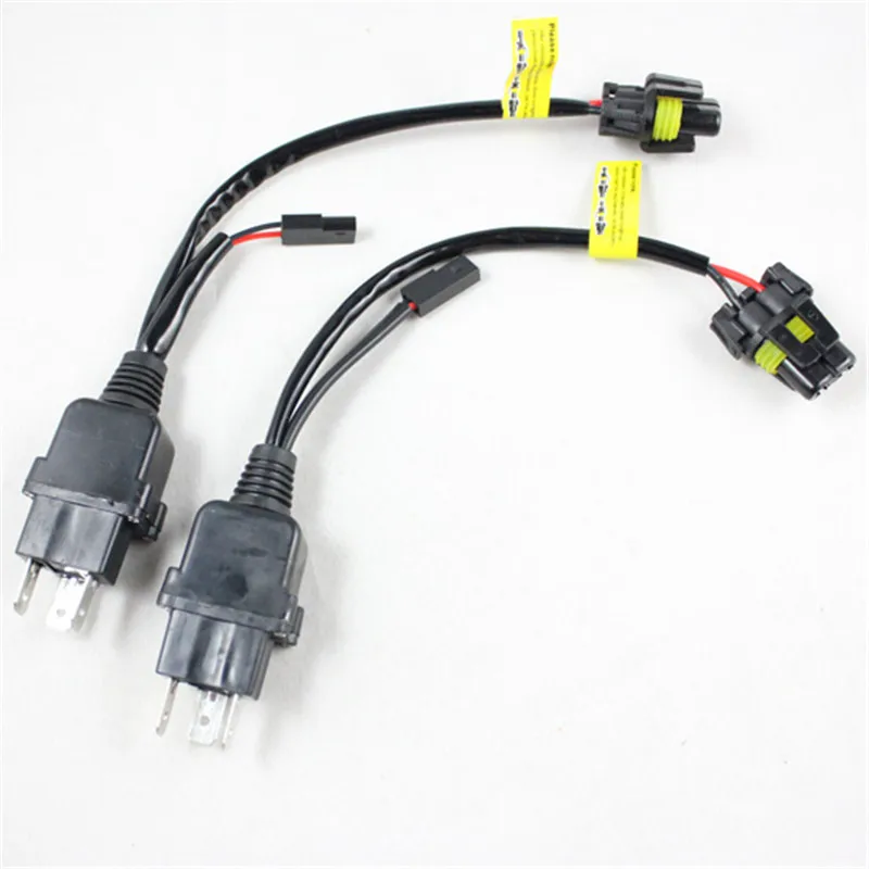 Rockeybright 2 шт. H4 H/L лампы головного света 9003 HID релейный жгут проводов
