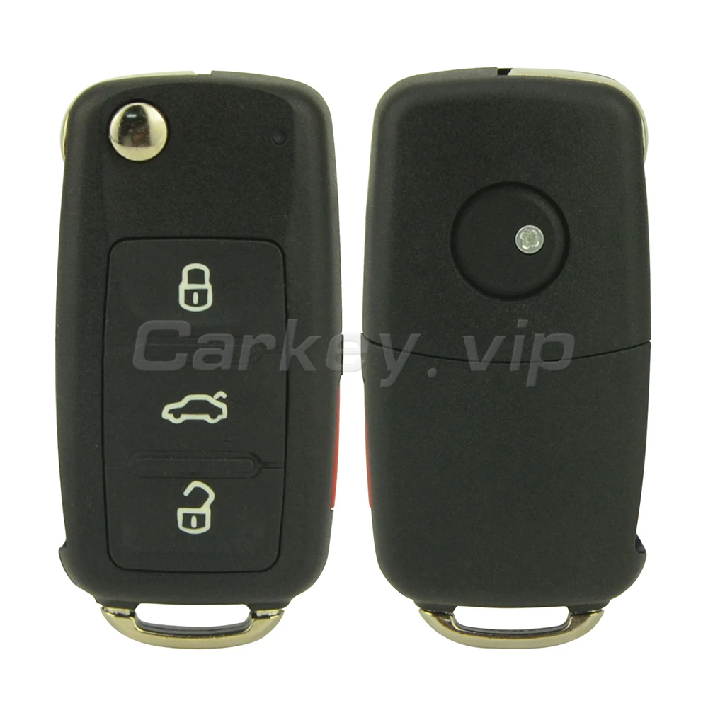 Remotekey 5K0837202R 3 кнопки с паникой 315 МГц флип автомобильный удаленный ключ для VW Volkswagen Beetle Passat Jetta Tiguan, GTI Touareg