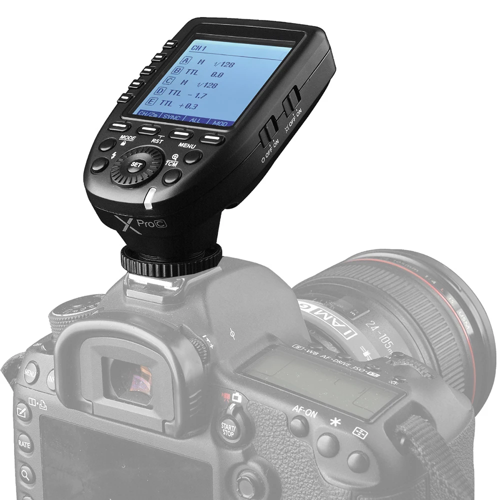 Godox Xpro C/N/S/O/F передатчик беспроводной 2 4G TTL синхронизатор вспышки для Canon Nikon Sony Olympus
