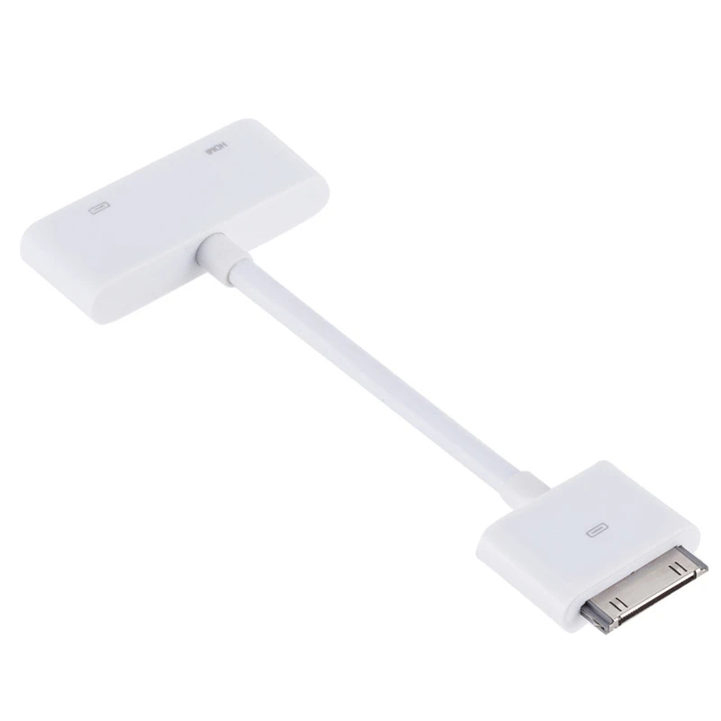 recoger Karu enfermo Conector de Cable adaptador HDMI AV conector de base de 30 pines a HDMI  para iPhone 4 4S para iPad 2 3 para iPod para iPad Touch| | - AliExpress