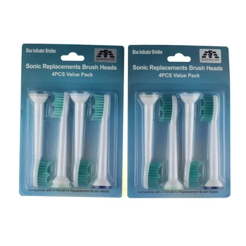 

8Pcs Sonic Electric Toothbrush Heads HX6014 P-HX-6014 Replacement Tooth Brush Heads Oral Hygiene Clean