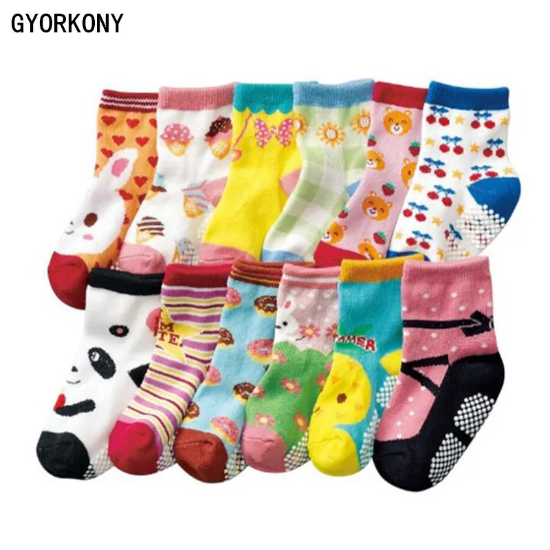 Носки детские От 1 до 3 лет хлопковые носки новые зимние носки для маленьких мальчиков и девочек детские носки-тапочки 5 шт./лот A-FD6666-5P