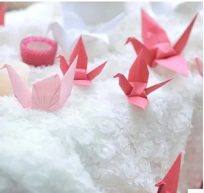 Diy оригами для ручной работы 5,3 см бумажные птицы для свадебных реквизитов и праздничного подарка Свадебное Украшение подвесное принадлежности