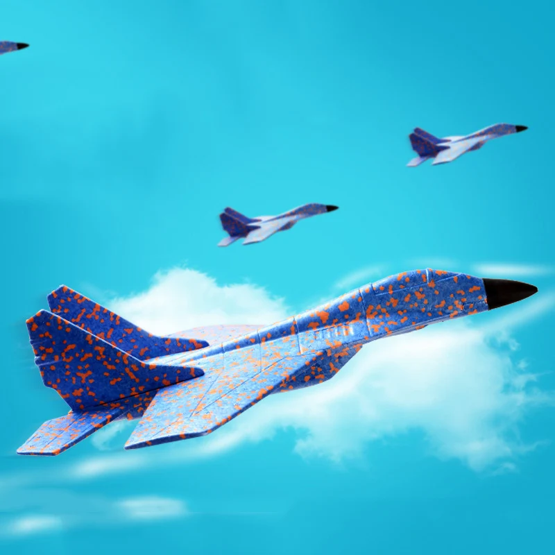 Kid Hand Throw Airplane Toy Large Kid Flying Fighter Model EPP Foam Aircraft Resistant Breakout Outdoor Sport Plane T0710 (4)