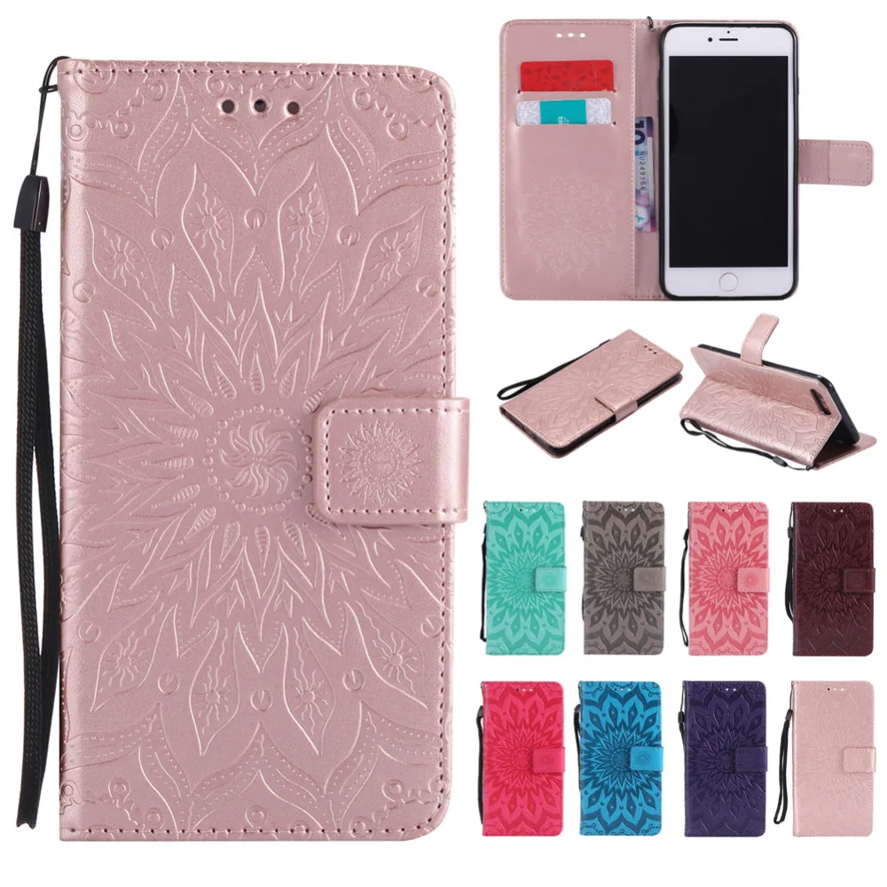 Cute Cat Tree Flip Case for Apple iPhone 7 8 Plus Luxury PU Leather Cover Wallet with strap card holder | Мобильные телефоны и