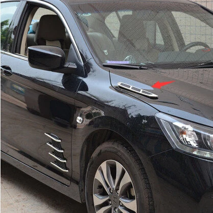 

Air Flow Fender Shark Gills Side Vents Decorative Sticker Hole Grille For Toyota Camry Corolla RAV4 Yaris Highlander/Land