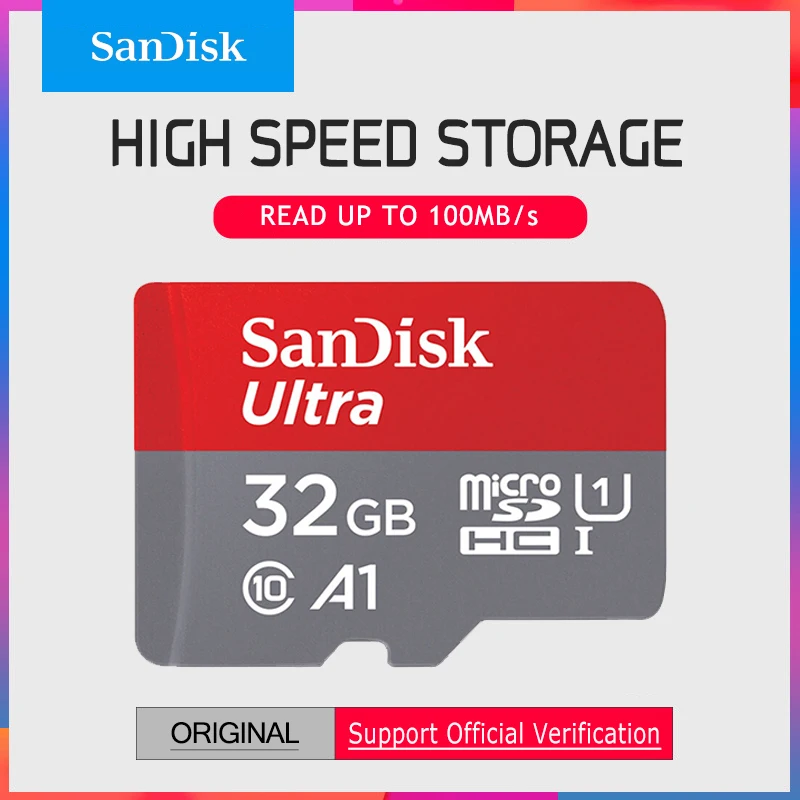 Купить Sandisk Micro SD карты Class10 TF card16gb 32 ГБ 64 ГБ 128 ГБ 98 МБ с. карты памяти для samrtphone и настольный ПК Бесплатный подарок