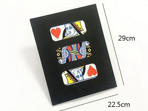 Jumbo Zig Zag Card (Размер 29x22,5 см) Волшебные трюки вырезать покер восстановить ученик Иллюзия маг, волшебные аксессуары для мага