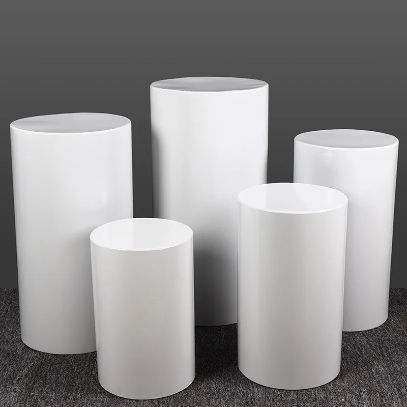 5pcs/set size is 90cm, 80cm, 70cm, 60cm 55cm Cylindrical cake table