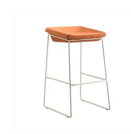 Скандинавский барный стул современный простой бытовой утюг арт промышленный стиль Кофе Ресторан мобильный телефон магазин барный стул