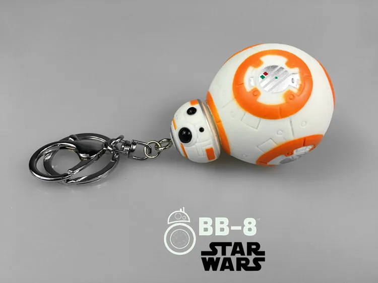 Звездные Войны Пробуждение силы BB-8 кулон «робот» брелки аниме дроид брелок в виде робота Фигурки игрушки подарки