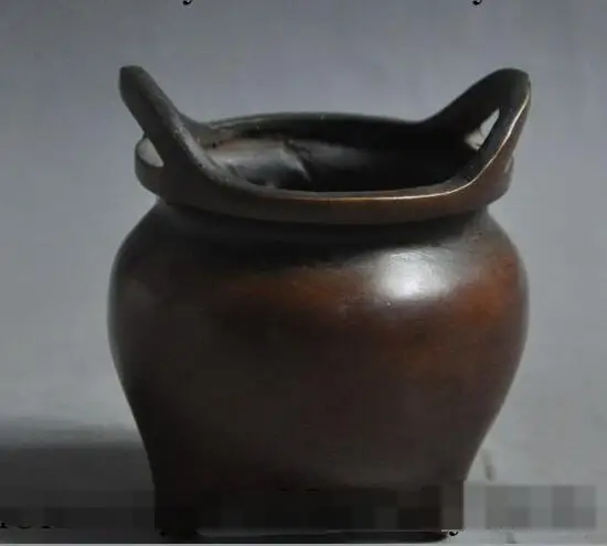

S3674 marked Chinese tibet buddhism temple bronze lucky statue Incense Burner Censer discount 30% (C0324)