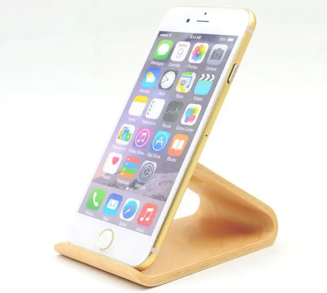 Wood mobile Phone Holders Stands Bamboo Simple Phone