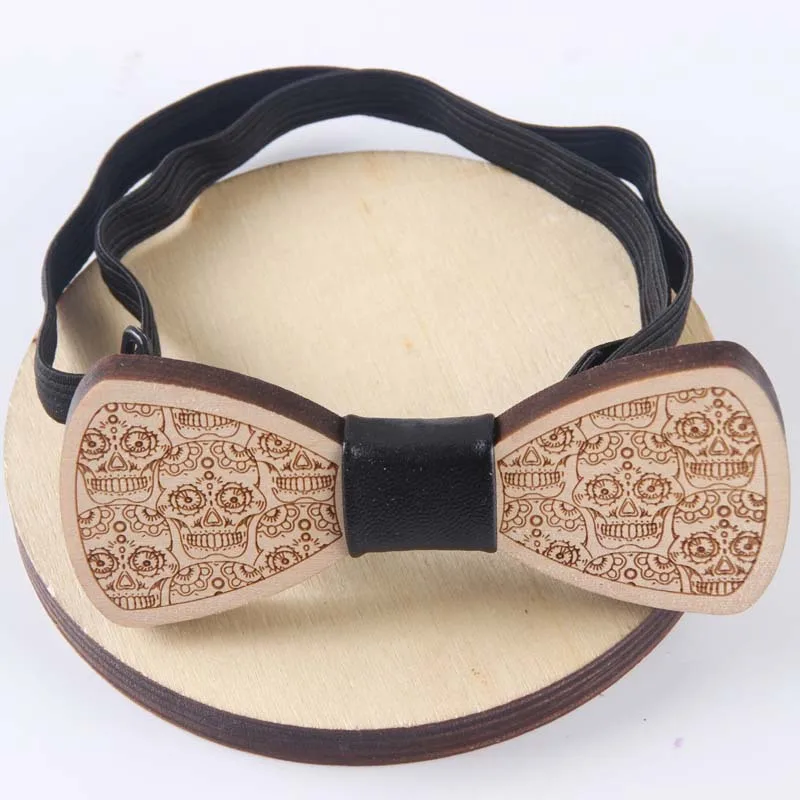 

2019 Fashion Unisexal Casual Bow Tie Man Wedding Wood Bowtie Women Wooden Neckwear Handmade 8 Styles