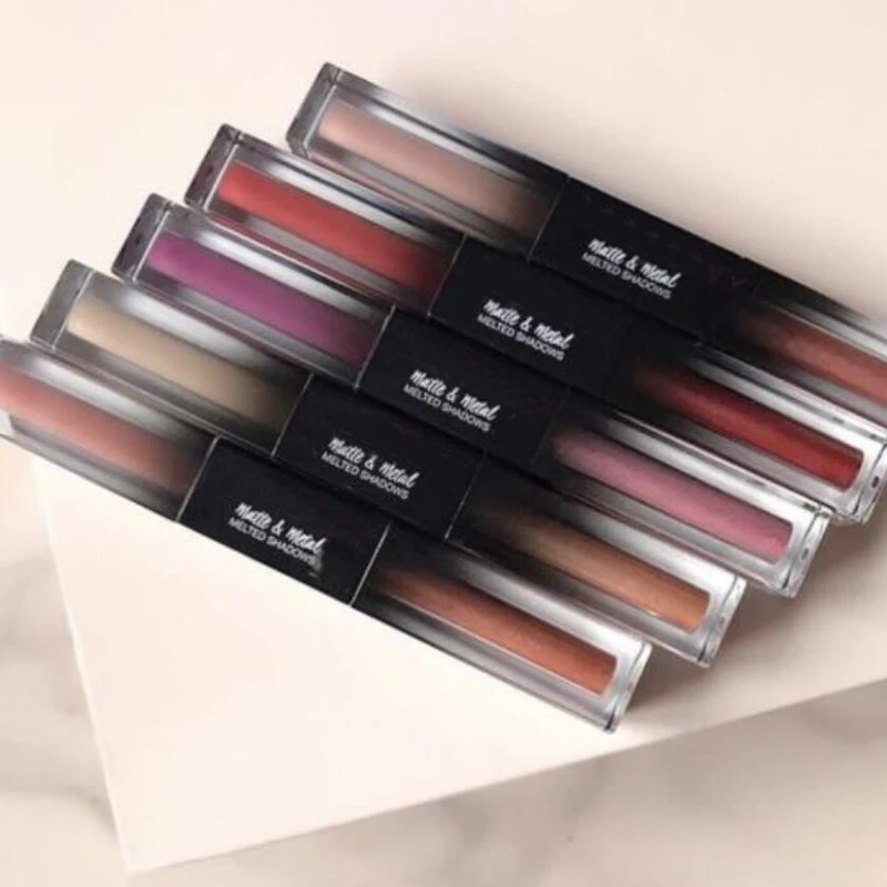 

New Arrival EYe Beauty Matte & Metal Melted Shadows Duo Double Ended Pump Latte & Drop 5pcs/pack Eyeshadow