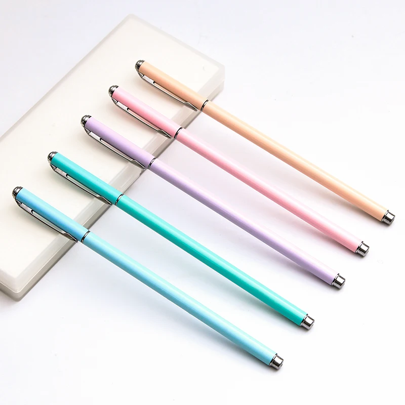 

SCM Metal Gel Pen KX5008 0.5mm Fresh Girls Signature Pen Carbon Pen Office Student Pen Black 1PCS