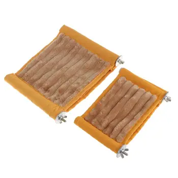 

Pet Hammock Two Layers Hanging Cage Bed Toys Soft Plush Fleece House Nest For Small Pets Hamster Squirrel Chinchilla Guinea Pig