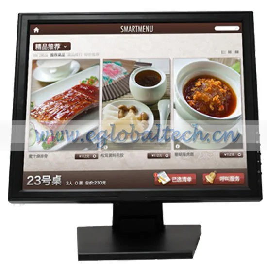 Купить 17 дюймов сенсорный экран монитора с VGA и с USB порт из ...