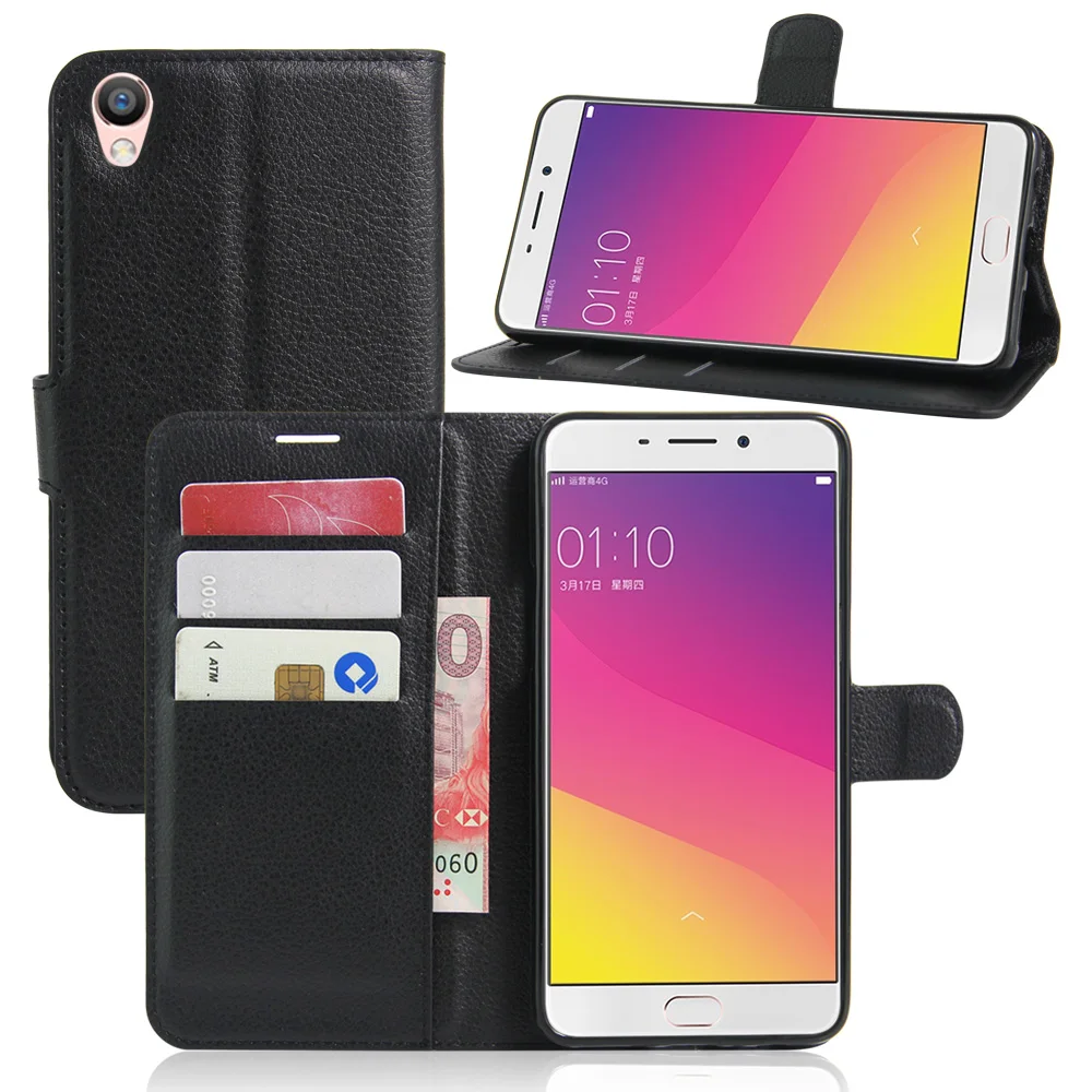 luxury flip pu leather wallet cover for oppo r7 r9 luxury flip pu leather wallet cover for oppo r7 r9