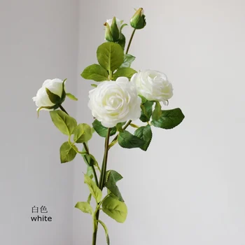 

Vivid Mini Rose Stem Silk Flowers Artificial Flowers High Simulation wedding decoration home decoration