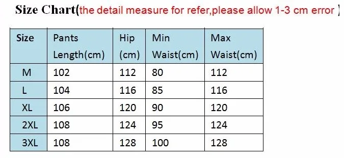 pants size