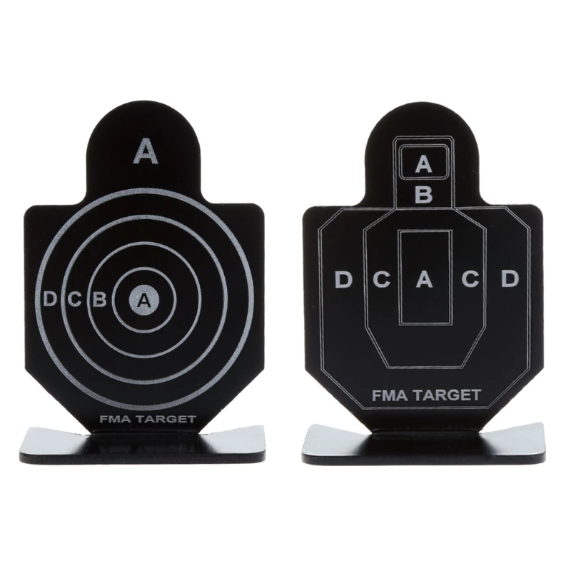 

Shooting Target Round Square Tactical Hunting Aluminum Alloy Practice Rifle Game