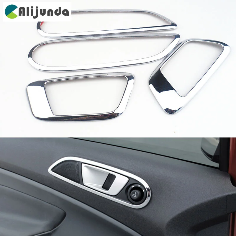 Car Cover Inner Door Handle Frame Cover Sticker For Ford Fiesta