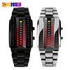 Luxury Lovers' Wristwatch Waterproof Men Women Stainless Steel Red Binary Luminous LED Electronic Display Sport Watches Fashion ► Photo 1/6