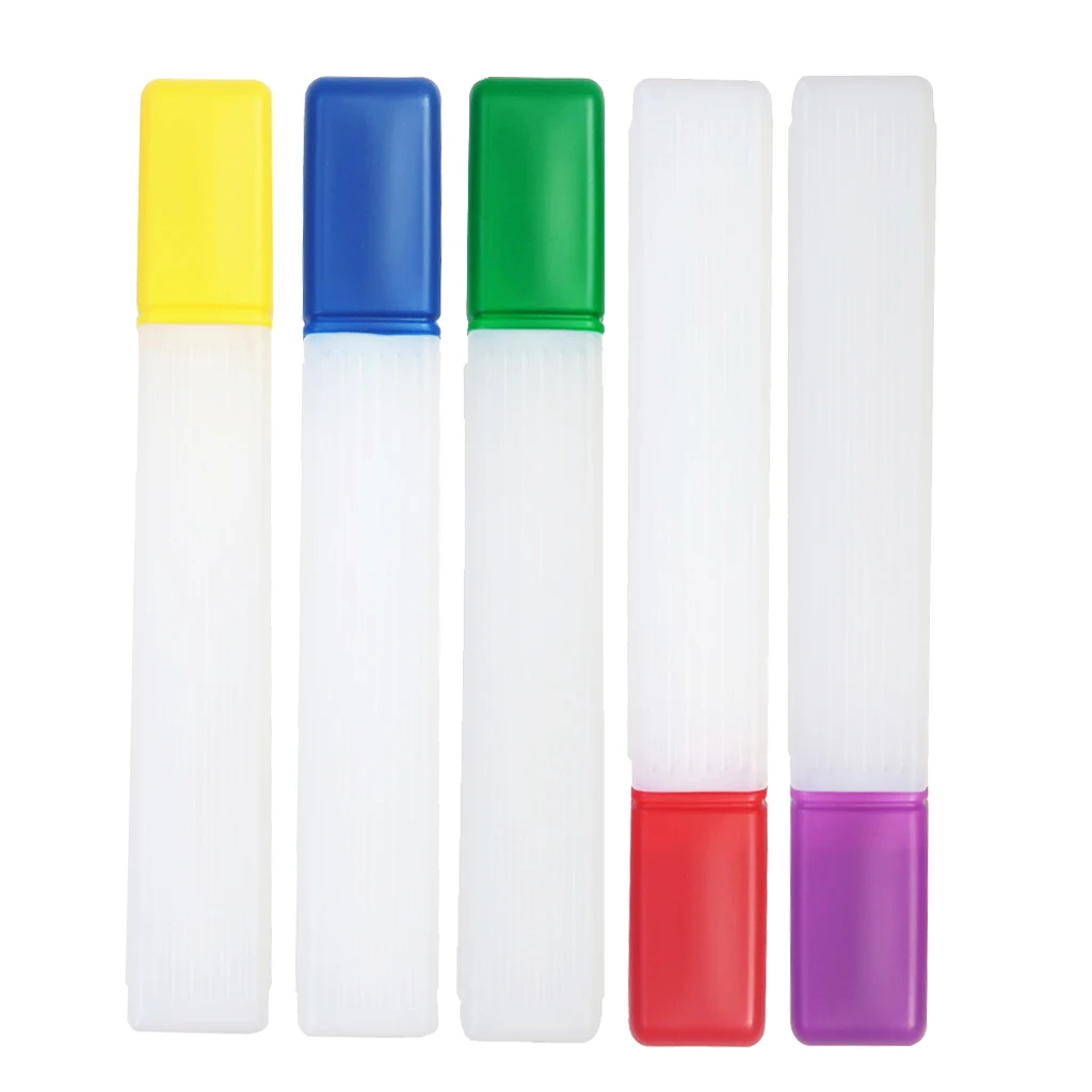 41cm Large Transparent Plastic Knitting Needle Pin Storage Case Tube Containers