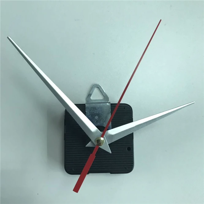 

High-quality 10sets/lot 28mm Quartz Wall Clock Movement Mechanism with hook DIY Repair Part Set gold silver black metal hands