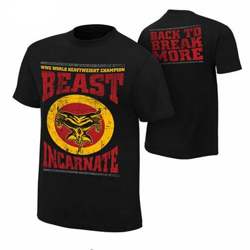 أزياء قصيرة الأكمام المصارعة بروك 2018 جديد نجم F5 الوحش سيث AJ ليسنر Suplex مدينة رولنز الشرير أنماط تي شيرت رجالي أزياء قصيرة الأكمام المصارعة بروك 2018 جديد نجم F5 الوحش سيث AJ ليسنر Suplex مدينة رولنز الشرير أنماط تي شيرت رجالي