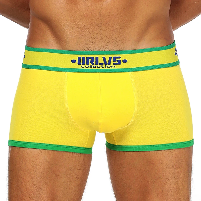ORLVS 2019 боксеры мужское нижнее белье 4 шт./лот Masculina Calzoncillos Homme Cuecas мужские трусы