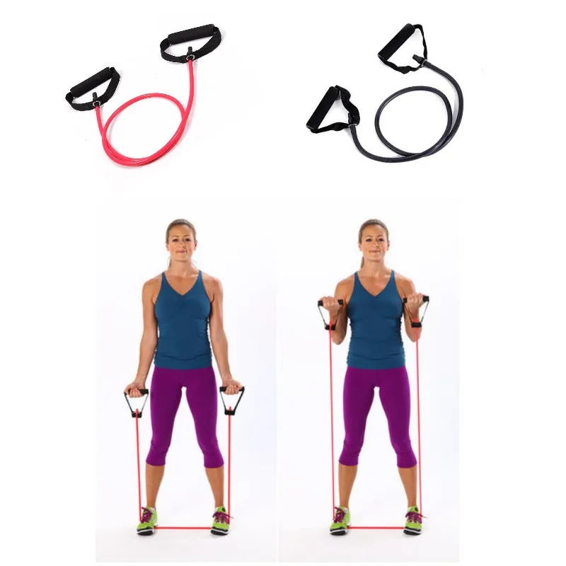 1pcs 120cm Latex Elastic Resistance Bands Yoga Pull Rope Fitness