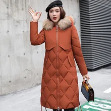 Winter Jacket Women Plus Size Womens Parkas Hooded Fur Collar Thicken Warm Long Parkas Mujer 2019 Down Cotton Female Coat цена Winter Jacket Women Plus Size Womens Parkas Hooded Fur Collar Thicken Warm Long Parkas Mujer 2019 Down Cotton Female Coat цены онлайн