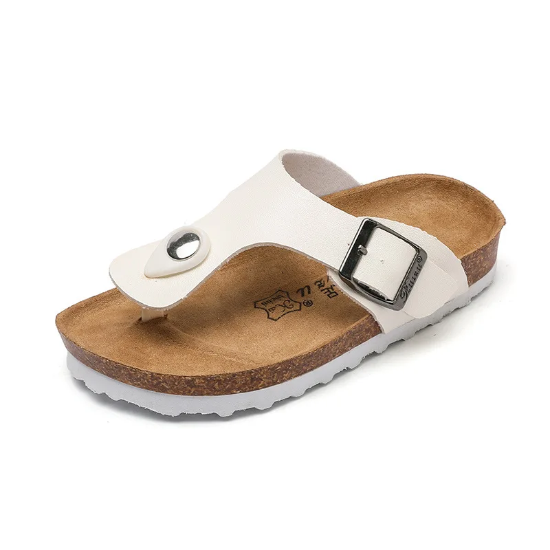 verão pais crianças sandálias moda meninos cortiça sapatos meninas sandálias praia antiderrapante bebê tamanho