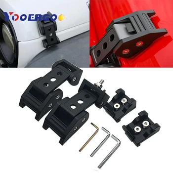 

ABS Car Exterior Protect Black Lock Hood Latch Catch Decoration For Jeep Wrangler JK Car Engine Hood Lock Latches Catch Locking