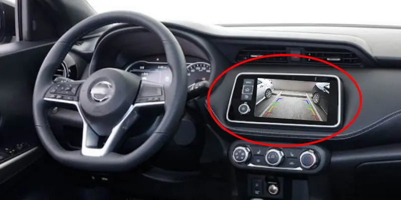 Автомобильный адаптер для проводов кабеля для Nissan Kicks~ низкая Автомобильная камера заднего вида экран дисплей видео вход RCA