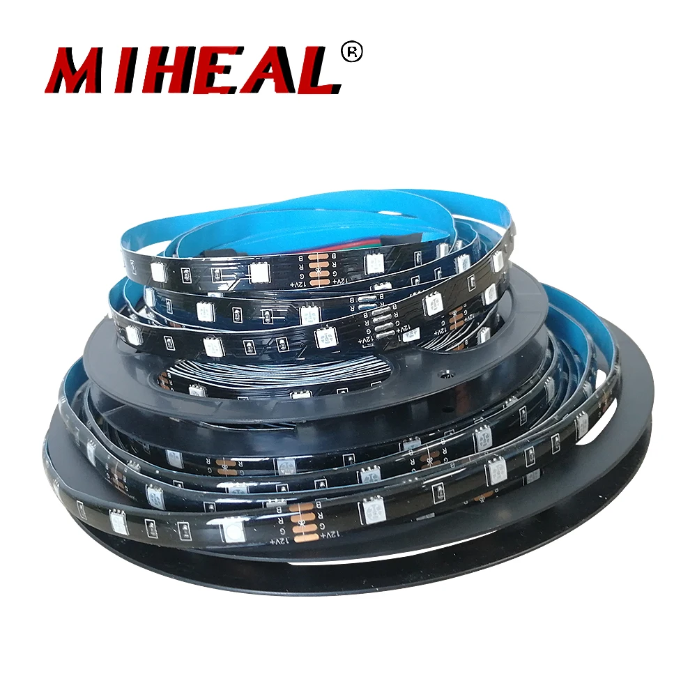 

WIFI Music LED Strip Light SMD5050 5M 10M RGB tape DC12V Waterproof RGB ribbon diode 5M 10M led Flexible and WIFI Controller