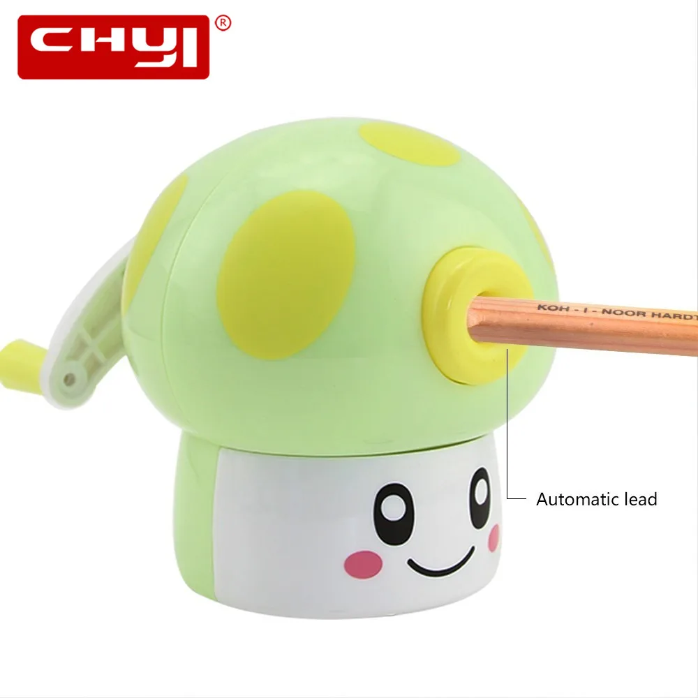 Cartoon Cute Mechanical Mushroom Desktop Pencil Sharpener For School Stationery