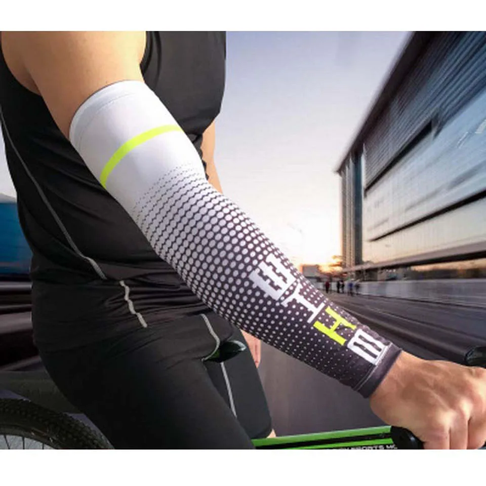 2Pcs Adult Arm Sleeves Running Bicycle Elbow Pads Protector UV Covers New