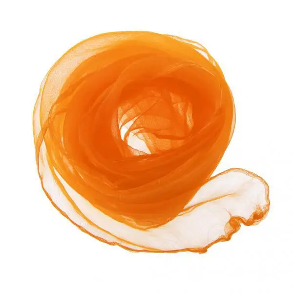 

Womens Costume Scarf Kerchief Kids Orange Belly Dance Tulle Face Veil Bag Decoration