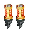 2Pcs 3157 3156 Super Bright 1000LM 15 SMD 3030 LED Amber Turn Signal White P27W T25 Auto Reverse Bulb Red P27/7W Car Brake Light ► Photo 1/6