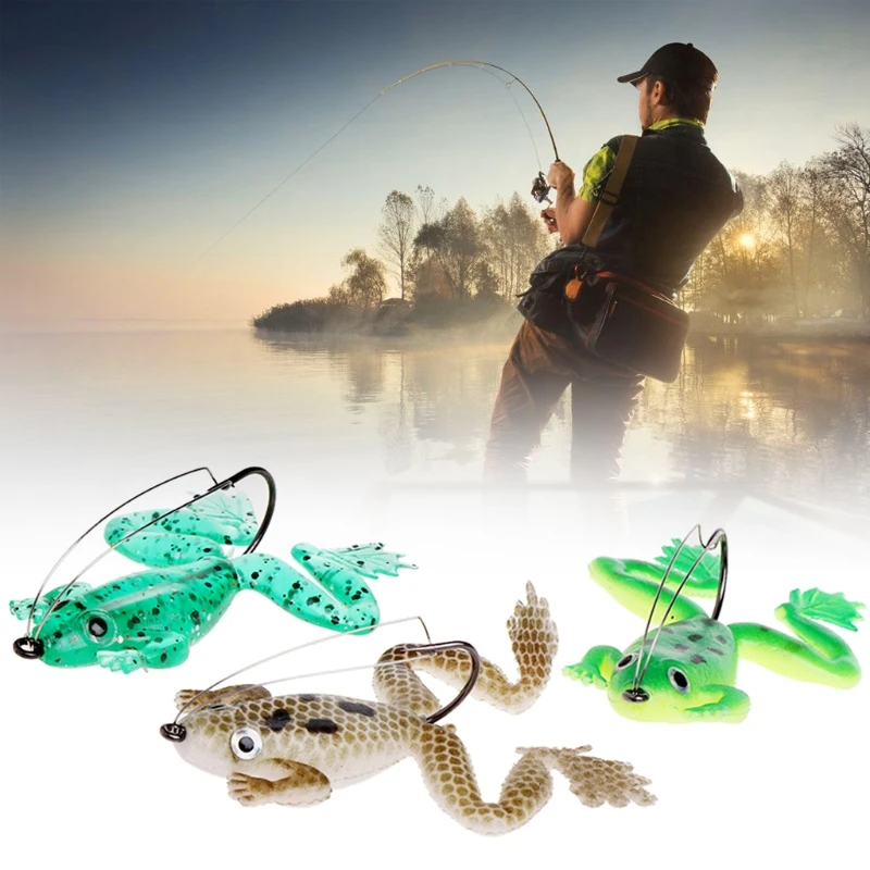 

Fishing Baits Artificial Frog Soft Lure Anti Hanging Crankbait 6cm5g With Hook Accessories