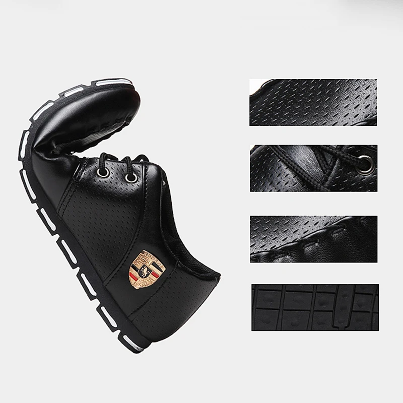New-2018-Men-Casual-Shoes-Leather-Autumn-Breathable-Holes-Luxury-Brand-Flat-Shoes-Men-Soft-Driving