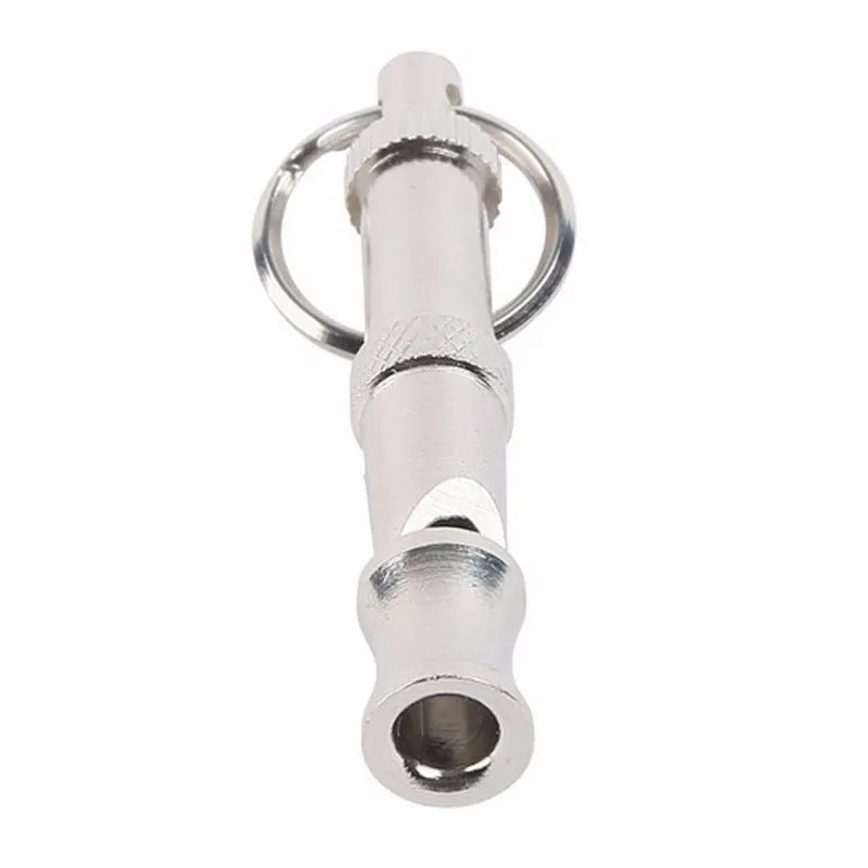 1pc Pet Puppy Dog Trainning Whistle Animal Adjustable Sound Key Discipline Supplies Noble Ultrasonic Stainless Steel Supersonic Obedience Sound Dog Whistle (8)