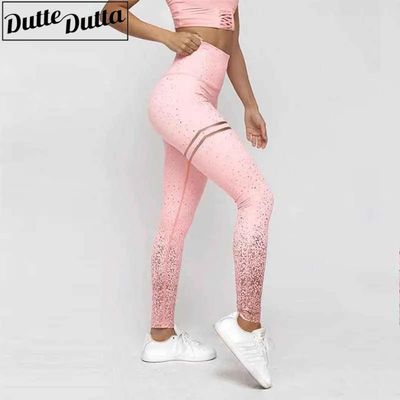 

Leggins Sport Women Fitness Tights Sexy Pink Printed Yoga Pants Slim Sports Wear For Women Gym Athletic Leggings Workout Clothes